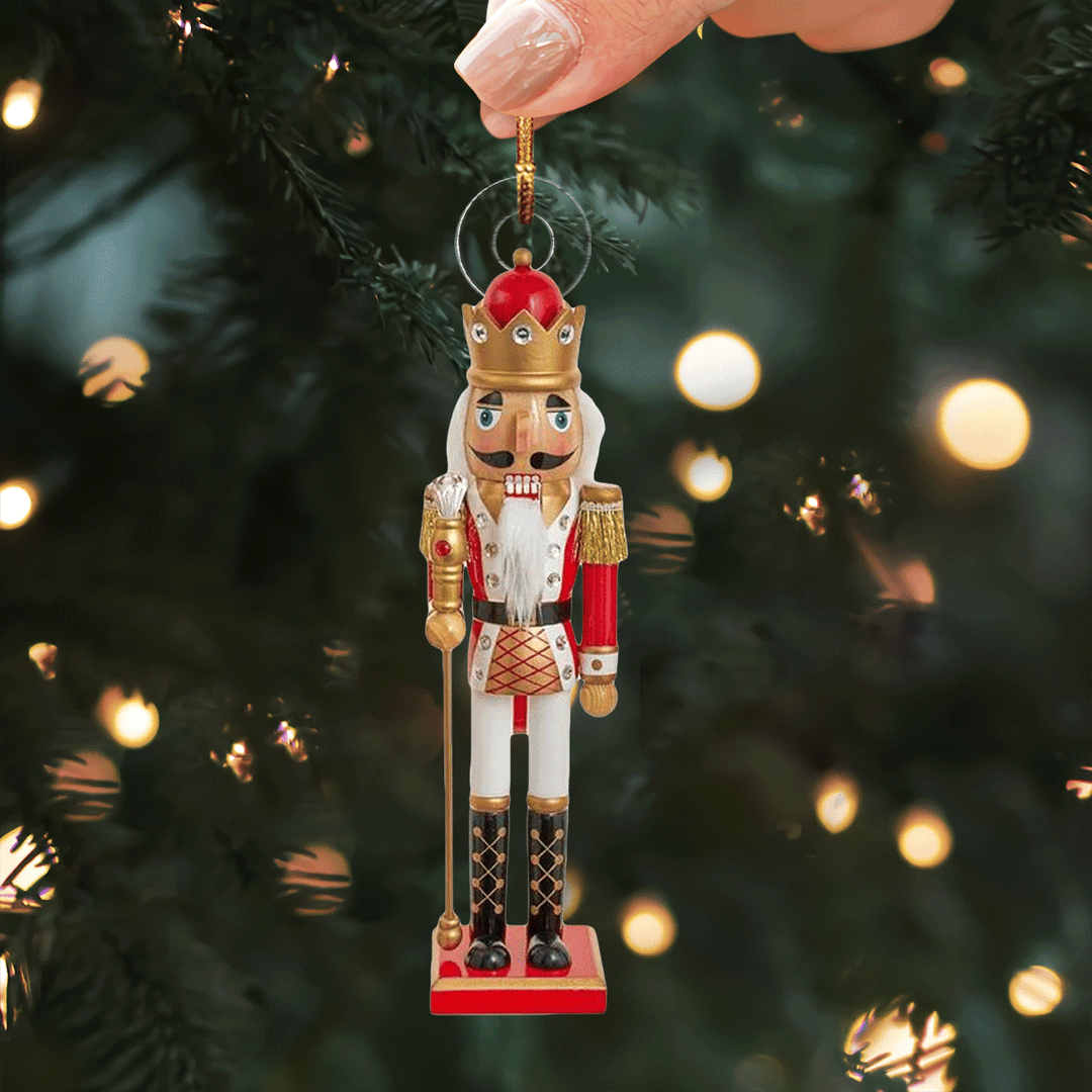 Festive Nutcracker Soldier - Mica Ornament NCU0PD196