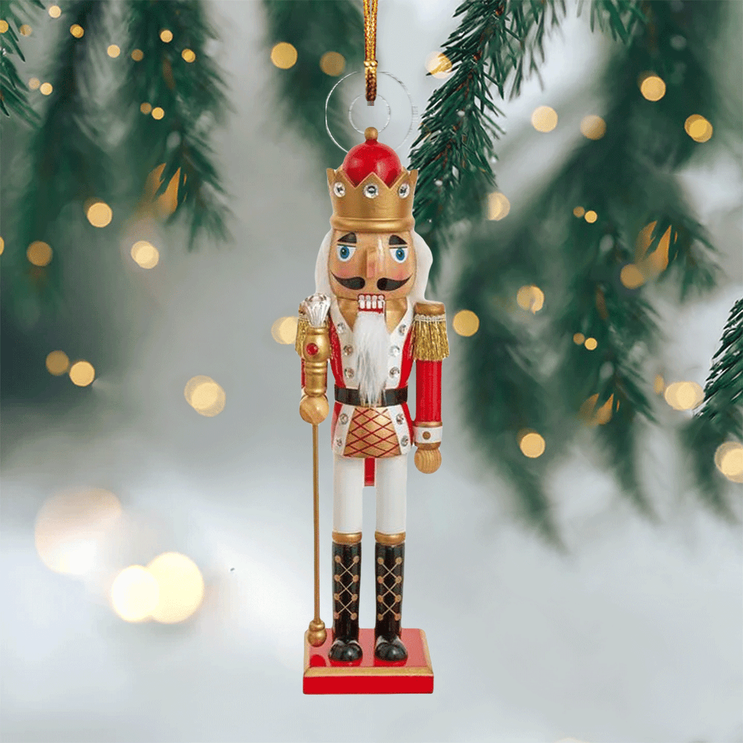 Festive Nutcracker Soldier - Mica Ornament NCU0PD196