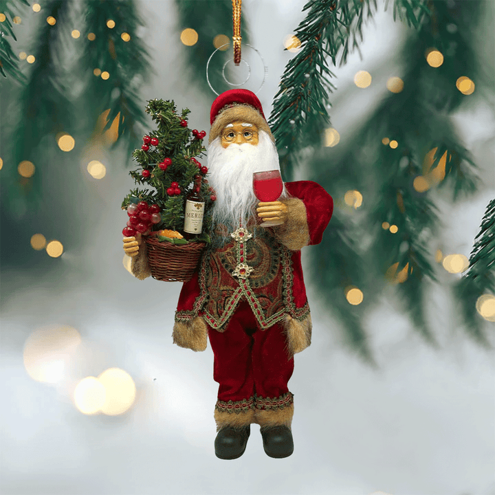 Festive Santa Delight - Mica Ornament NCU0PD192
