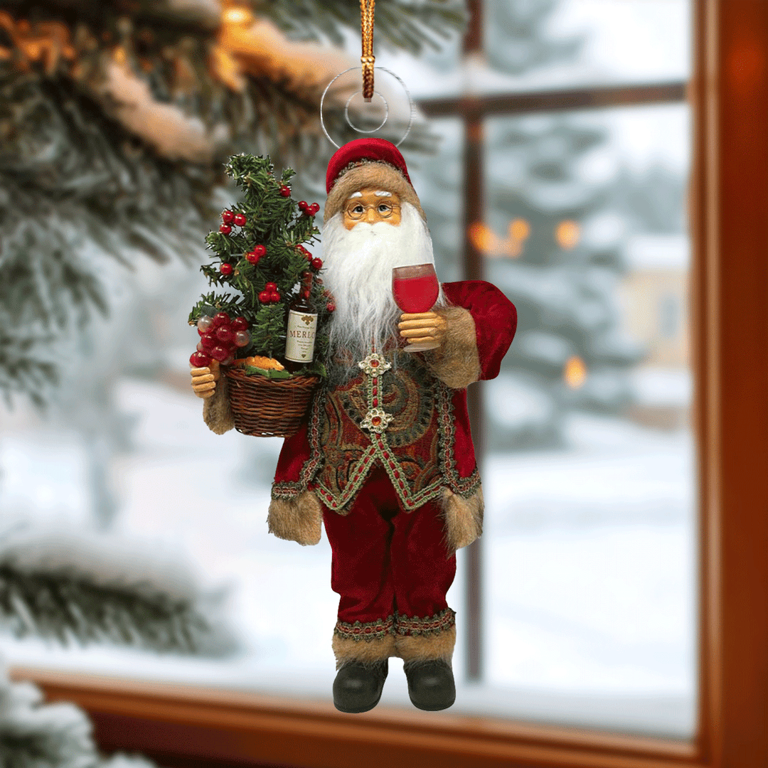 Festive Santa Delight - Mica Ornament NCU0PD192