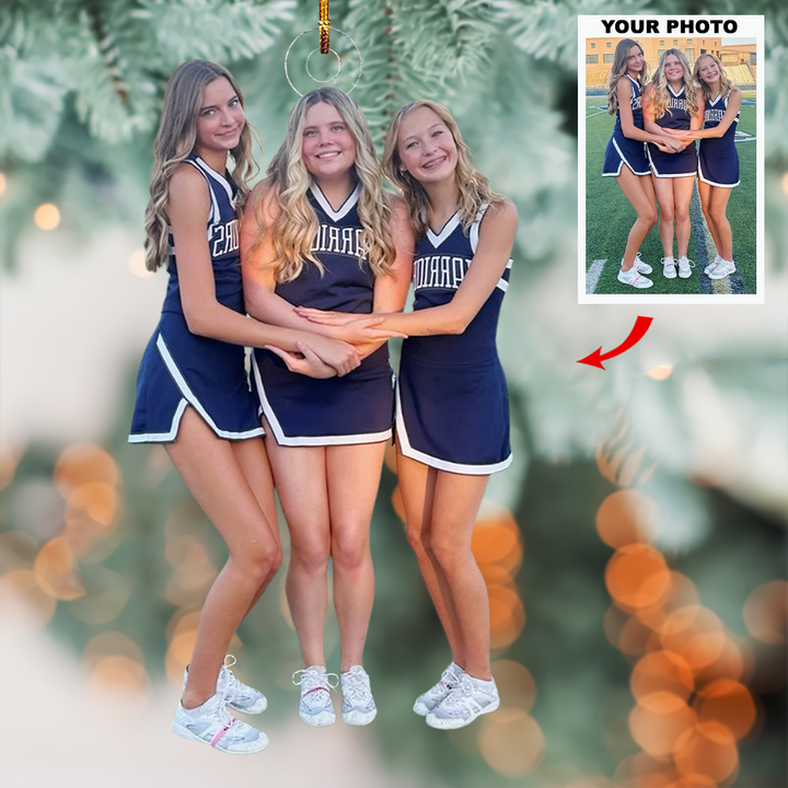 Field Friends - Personalized Photo Mica Ornament - Gift For Friends, Besties