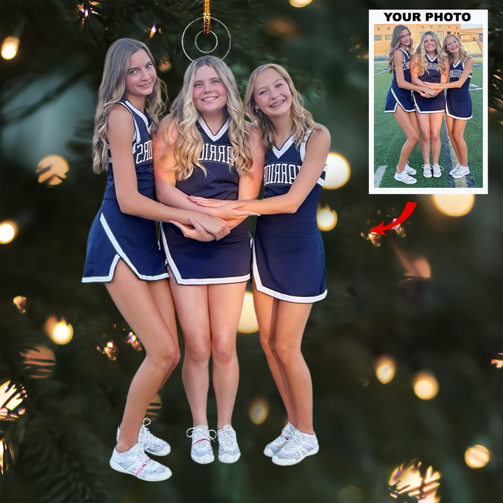 Field Friends - Personalized Photo Mica Ornament - Gift For Friends, Besties