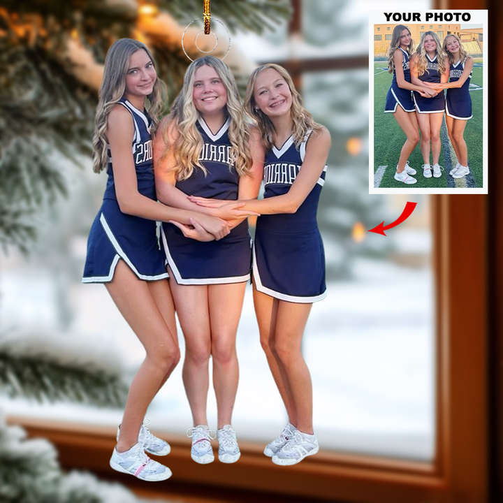 Field Friends - Personalized Photo Mica Ornament - Gift For Friends, Besties
