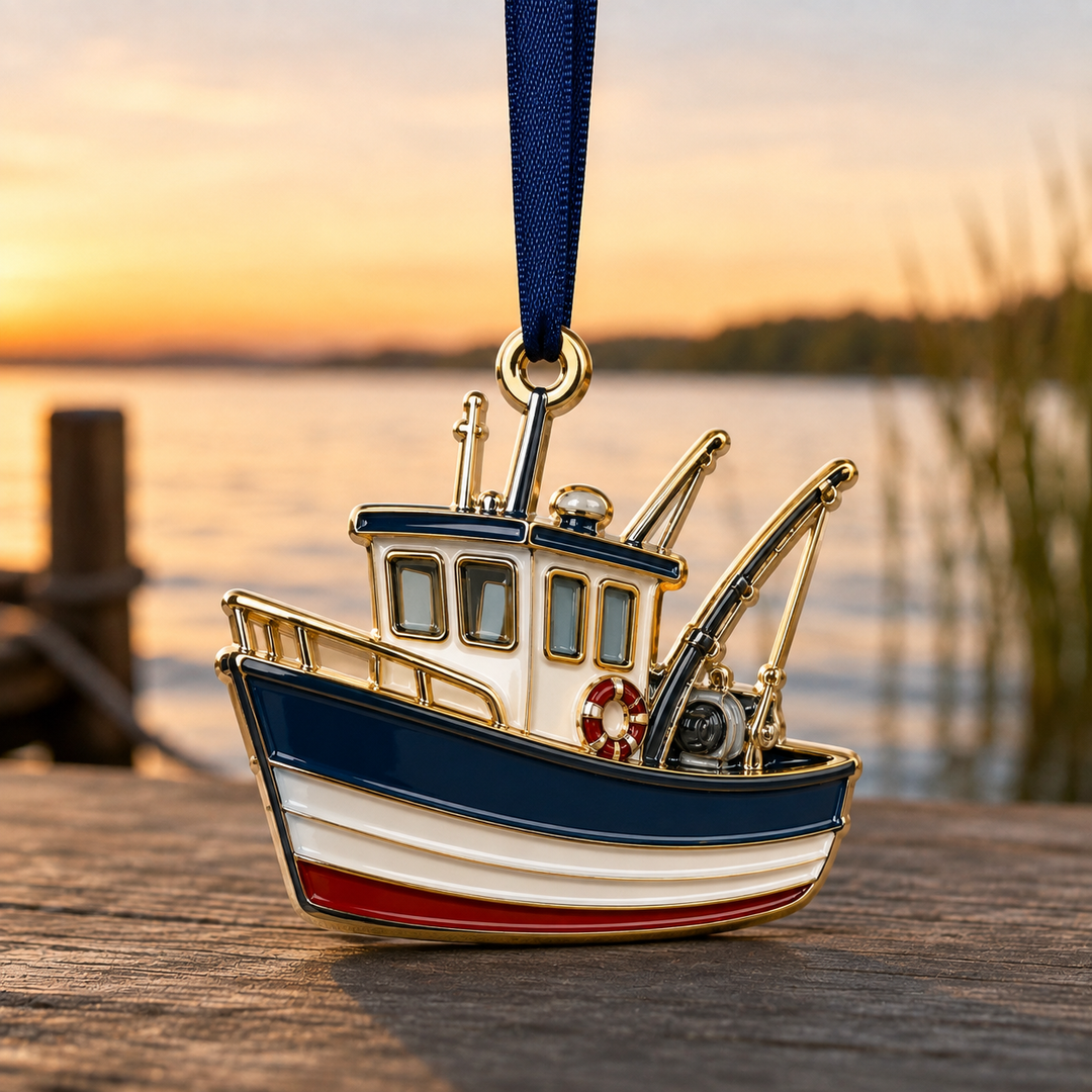 Fishing Boat Mica Ornament NCU0TM036