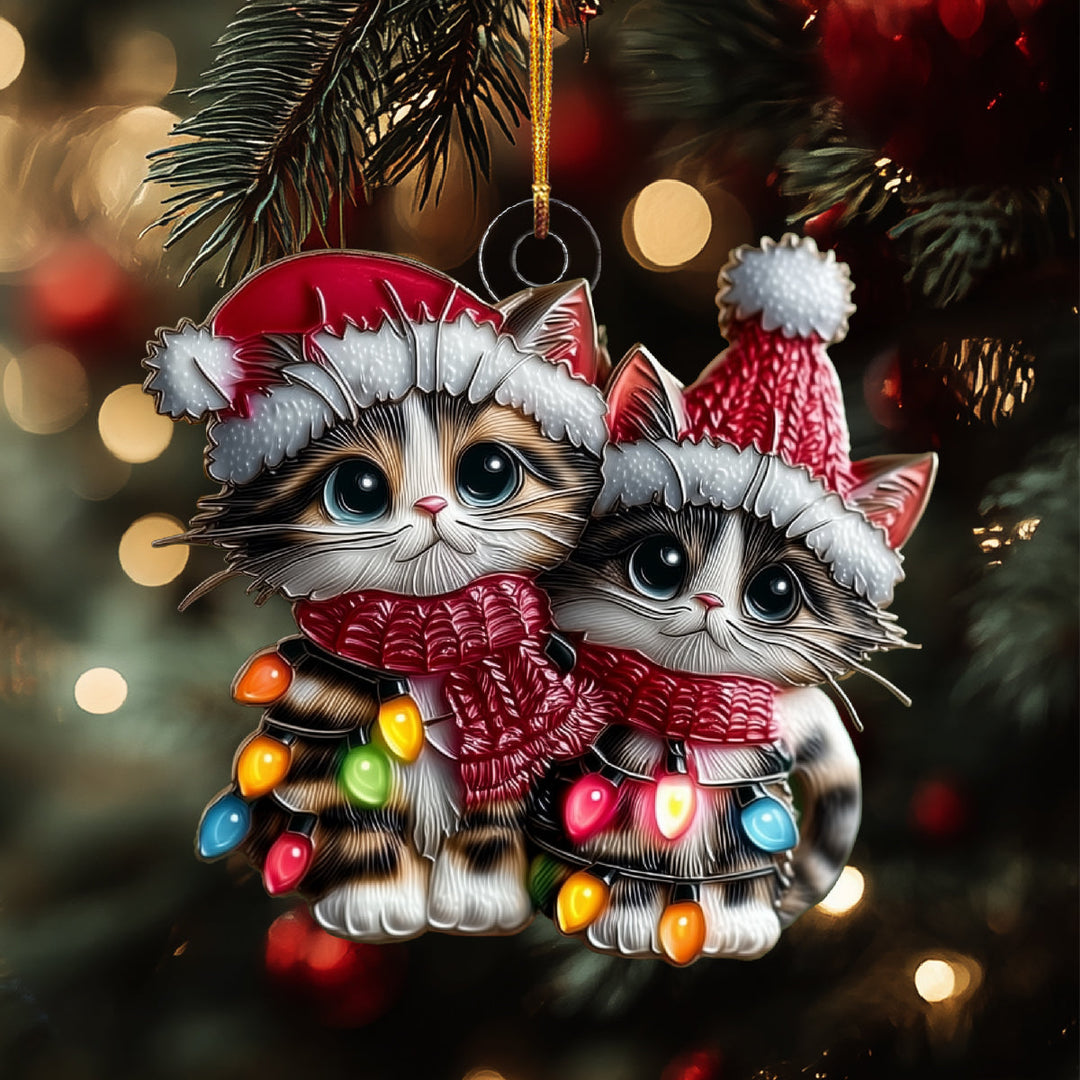 Frosty Paws Pair Mica Ornament NCU0DH284