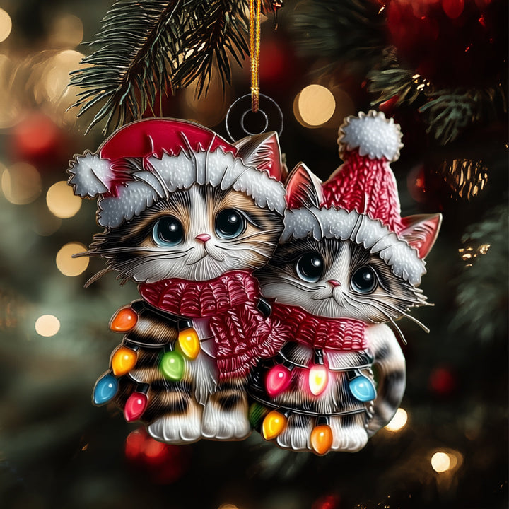 Frosty Paws Pair Mica Ornament NCU0DH284