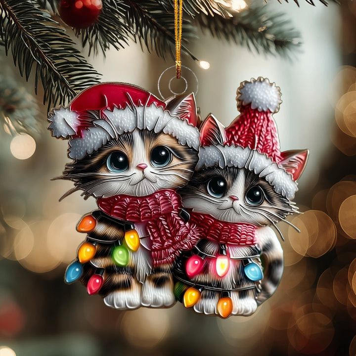 Frosty Paws Pair Mica Ornament NCU0DH284