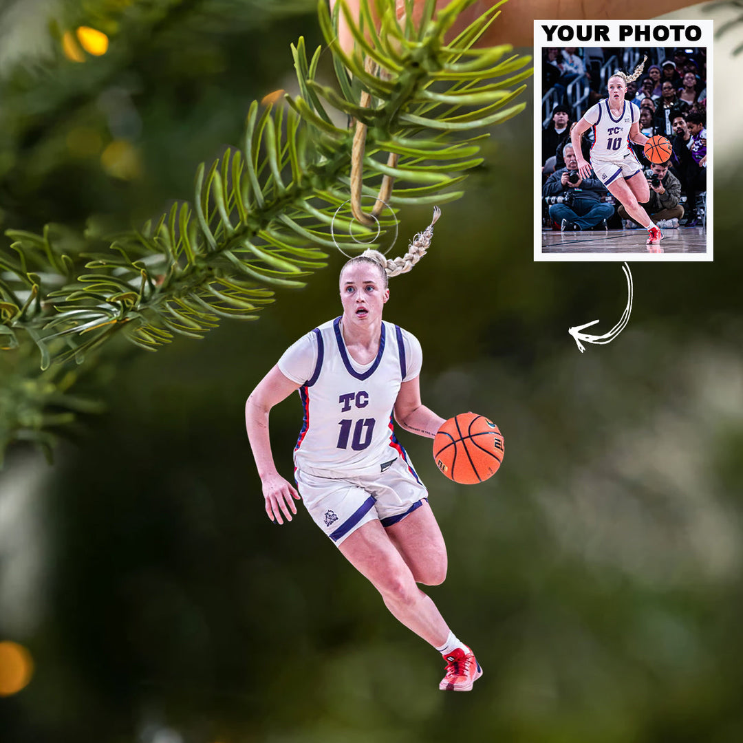 Full Speed Attack - Personalized Photo Mica Ornament - Christmas Gift For Family Members