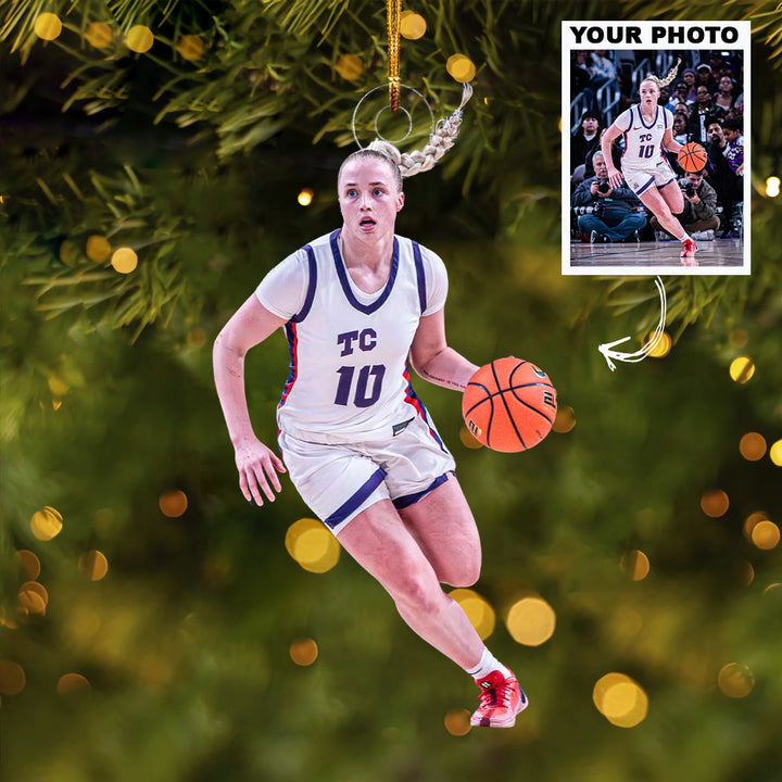 Full Speed Attack - Personalized Photo Mica Ornament - Christmas Gift For Family Members