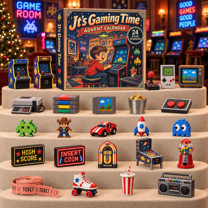 CHRISTMAS KICKOFF 40% OFF - Gaming Time Collection Advent Calendar 2026 - 24-Day Festive Countdown, Acrylic Charms Blind Box - Gift For Gaming Lovers AC0TH240