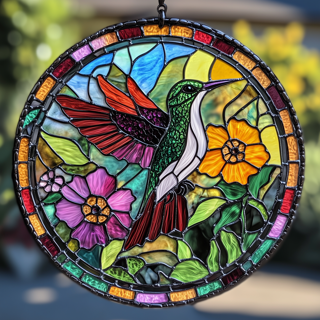 Garden Gleam - Stained Glass Window Hanging Suncatcher NCU0TH015