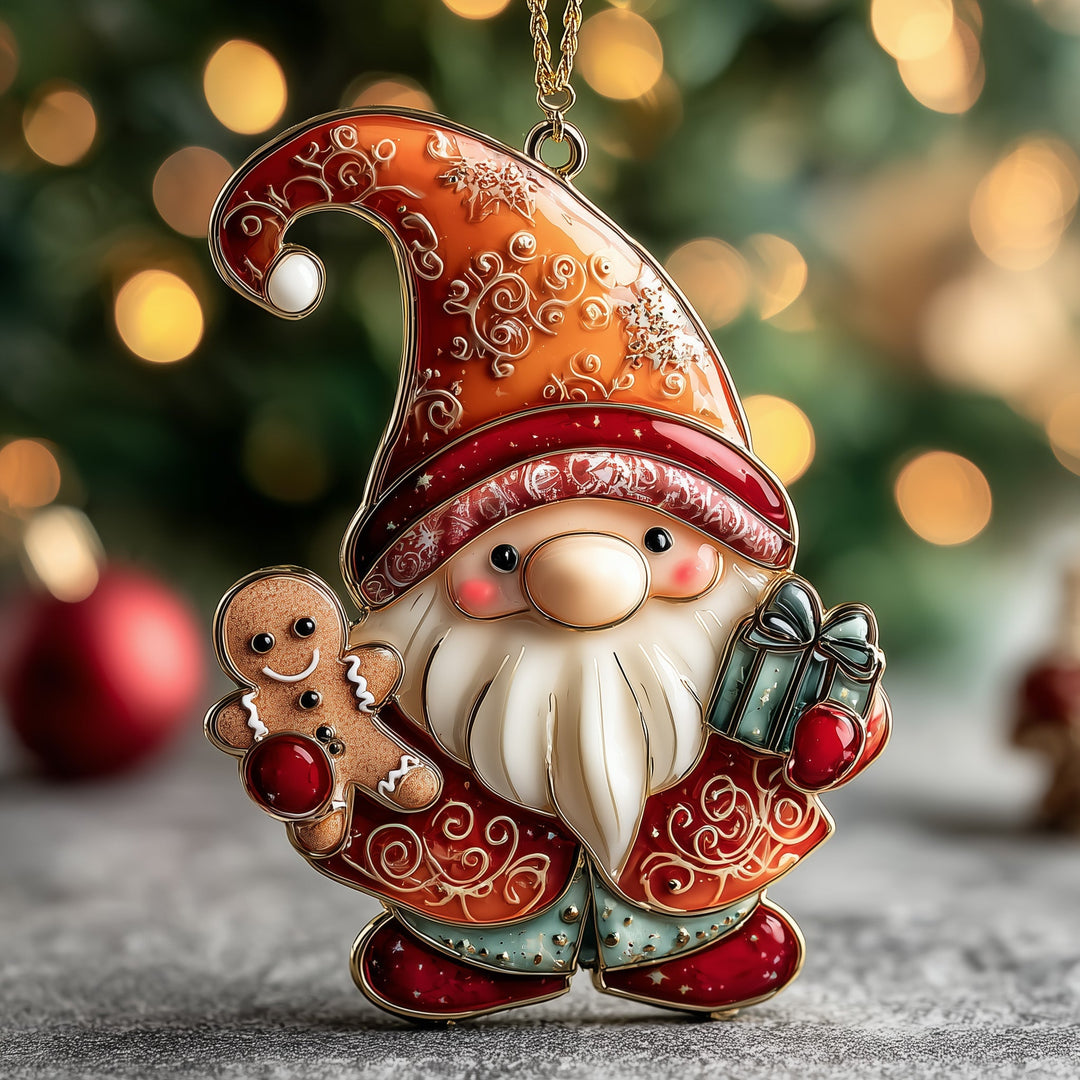 Gingerbread Gnome Mica Ornament NCU0DH306
