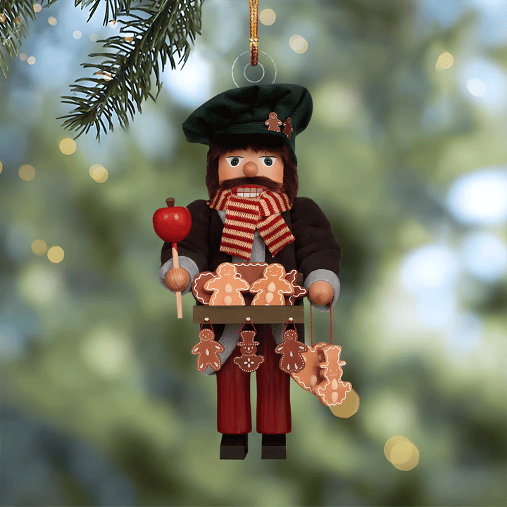 Gingerbread Vendor Delight Nutcracker Mica Ornament NCU0VL050