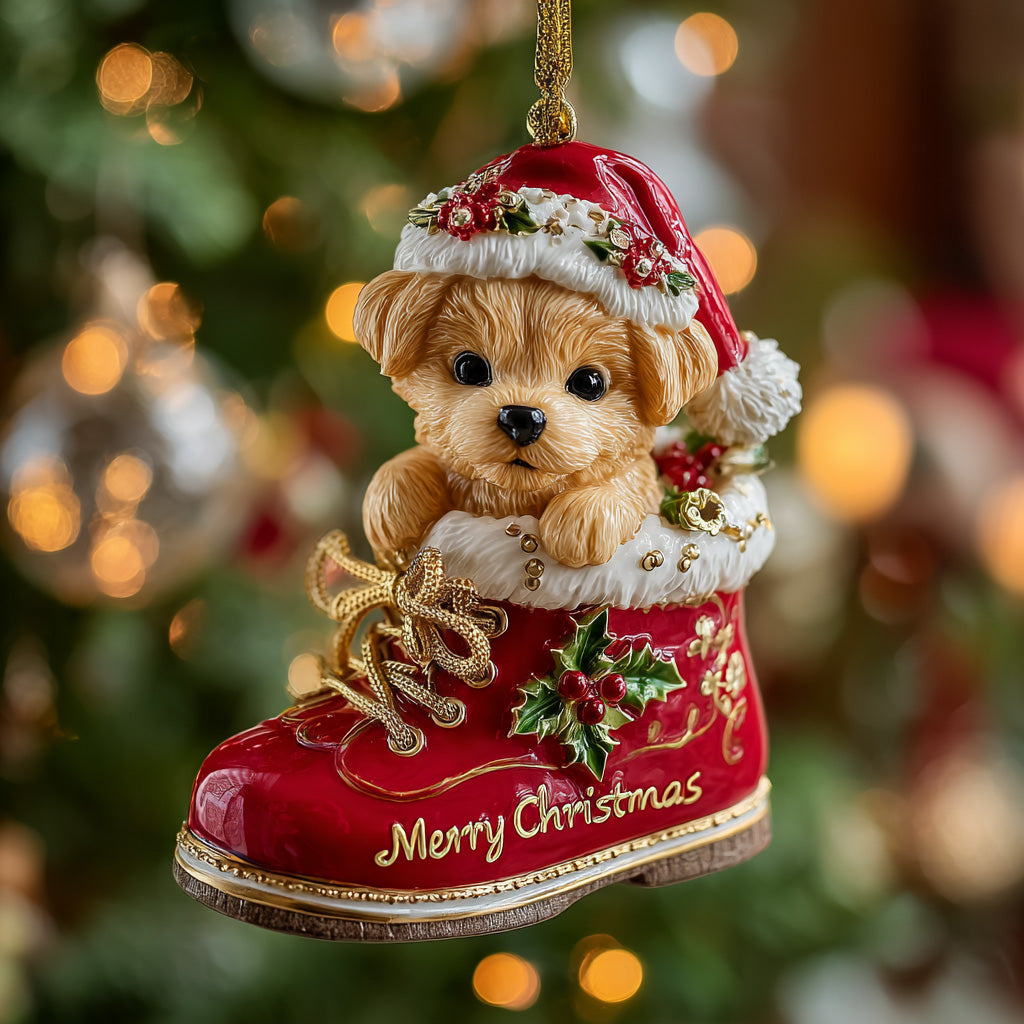 Golden Christmas Friend Mica Ornament NCU0DH067