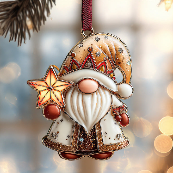 Golden Glow Gnome Mica Ornament NCU0DH314
