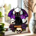 Eerie Black Bat - Window Hanging Suncatcher NCU0PD087