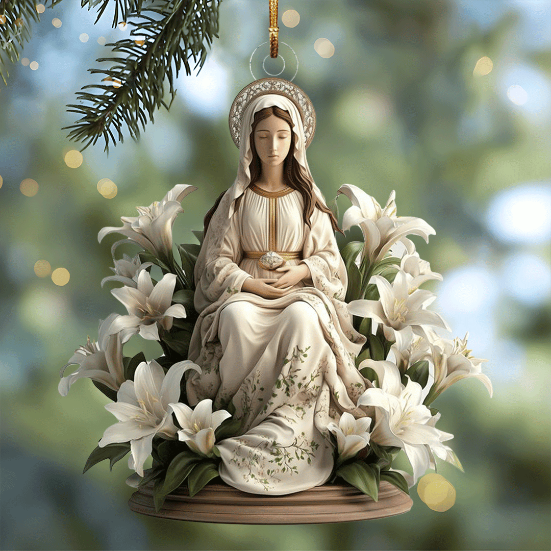 Graceful Madonna Mica Ornament NCU0TL052