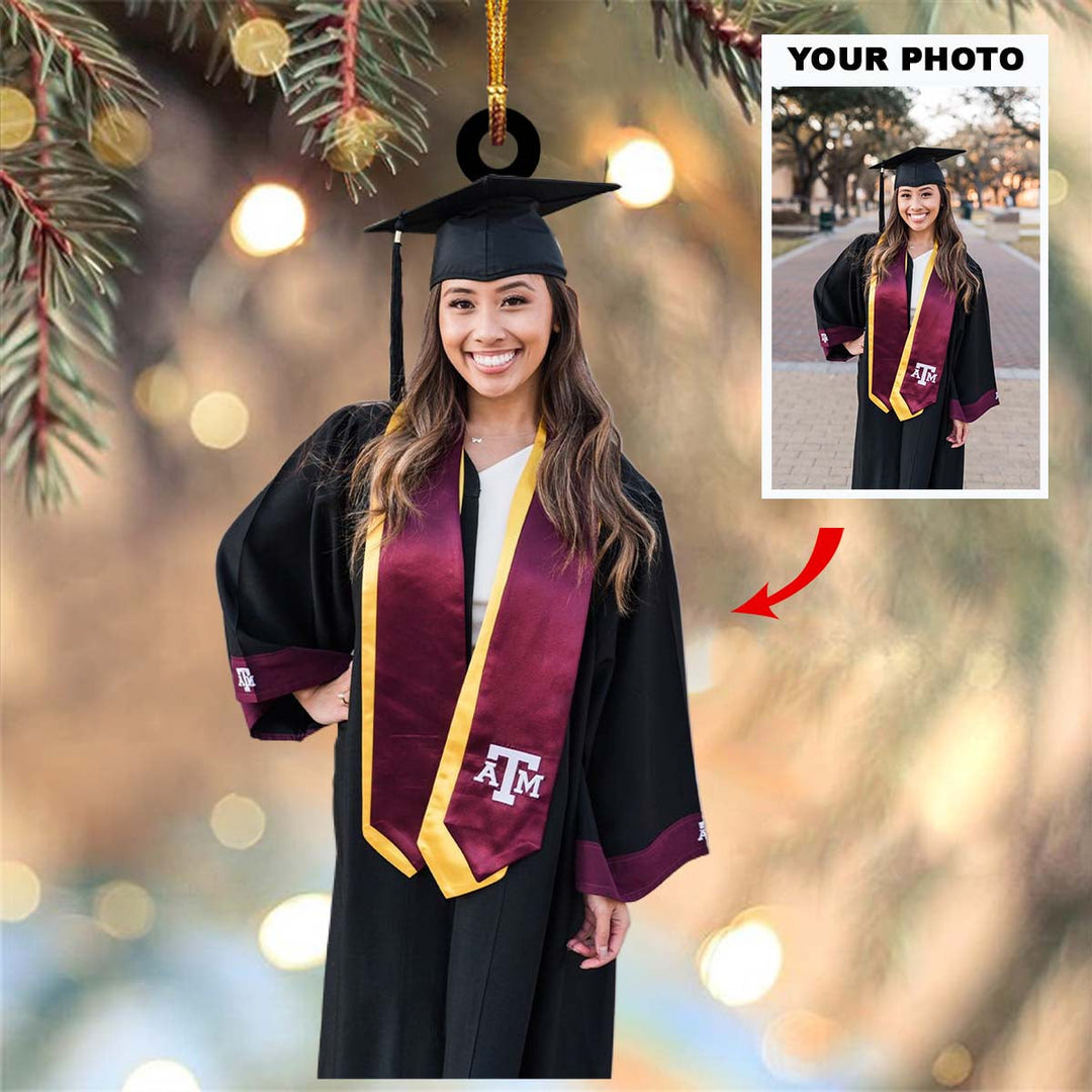 Personalized Photo Mica Ornament - Graduation Gift ARNO001
