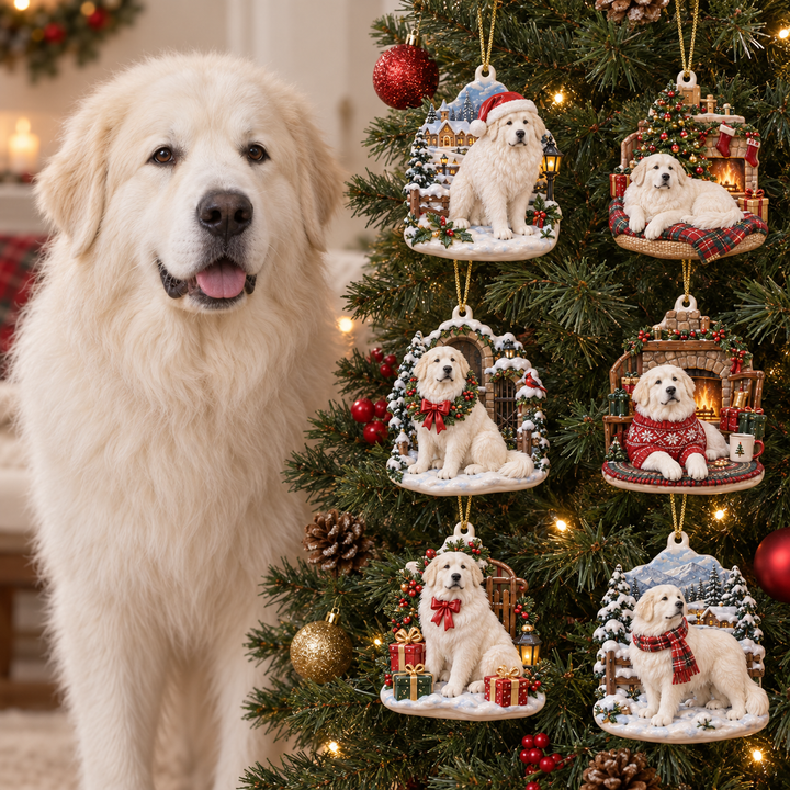 Great Pyrenees Christmas Ornament Gift Set NCU0HA112