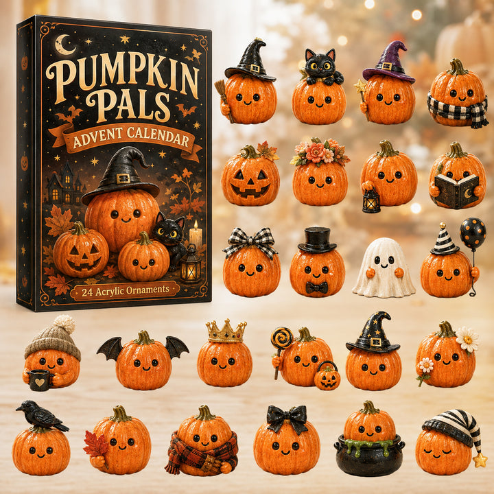 🎃HALLOWEEN KICKOFF 40% OFF✨ - Pumpkin Pals Advent Calendar 2026 - 24 Day Spirits Countdown, Acrylic Charms Blind Box - Gift For Pumpkin Lovers