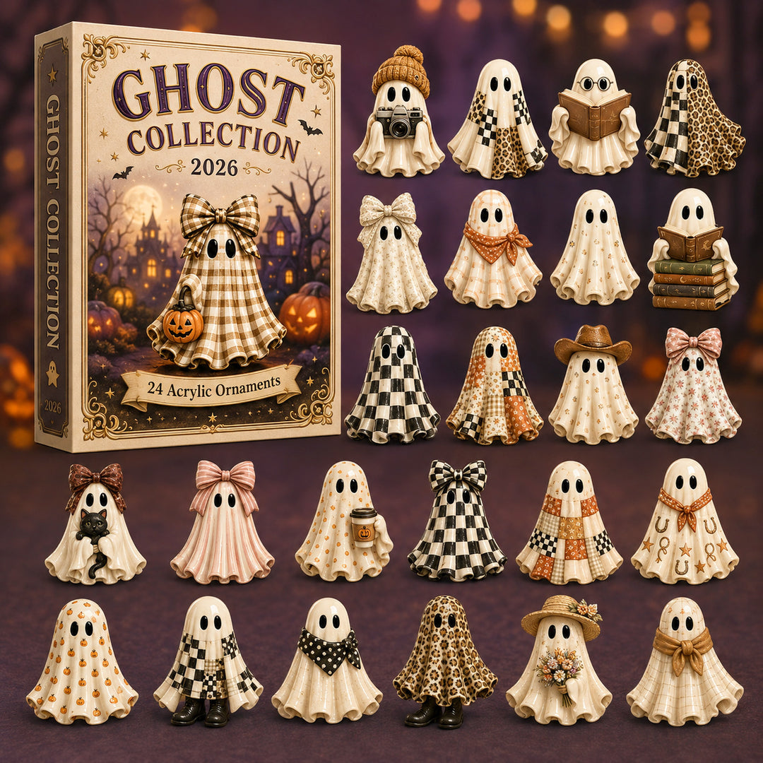 HALLOWEEN KICKOFF 40% OFF - Ghost Collection Advent Calendar 2026 - 24-Day Festive Countdown, Acrylic Charms Blind Box - Gift For Family & Friends AC0HT472
