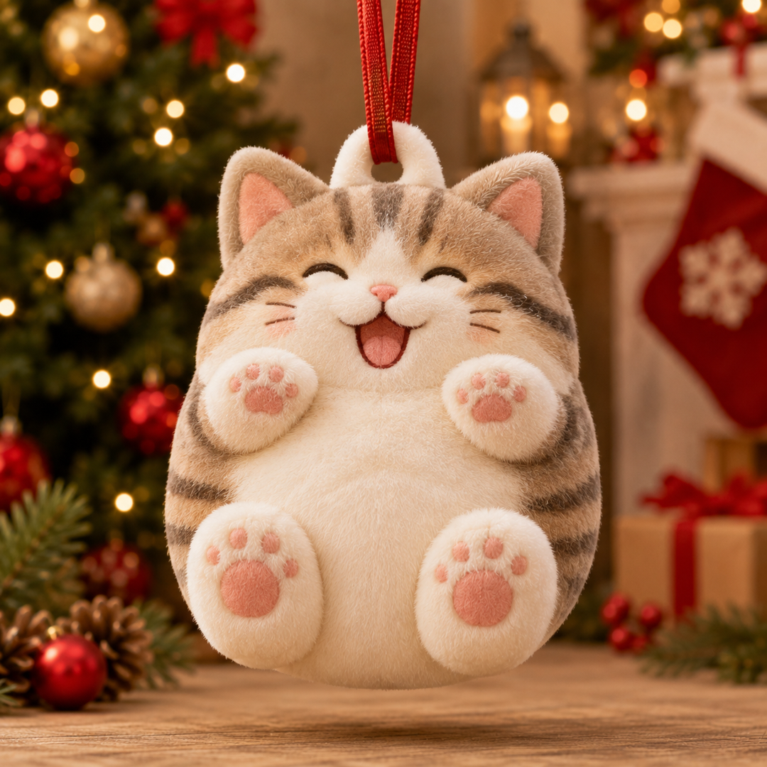 Happy Cat Mica Ornament NCU0TM051