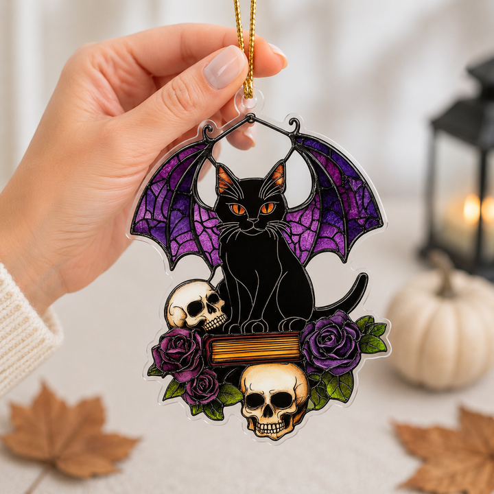 Happy Haunting Mica Ornament NCUTH007