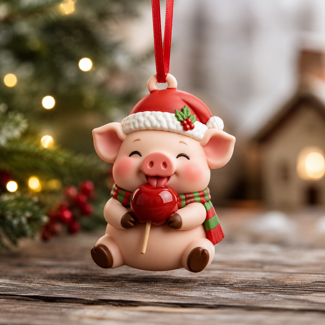 Happy Pig Mica Ornament NCU0TM082