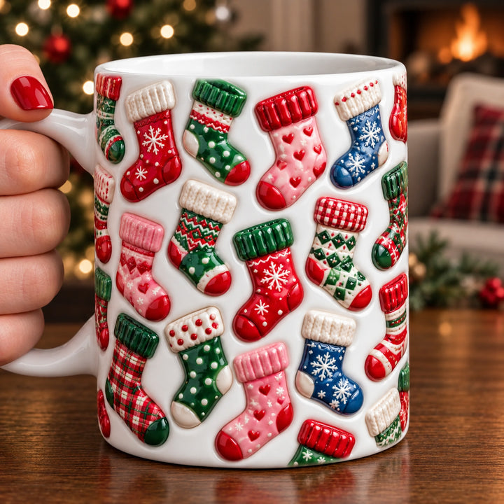 Have A Cozy Christmas 3D Effect Printed Accent Mug NCU0HT237