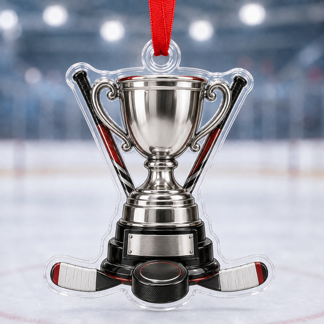 Hockey Champion Trophy Mica Ornament NCU0HA050