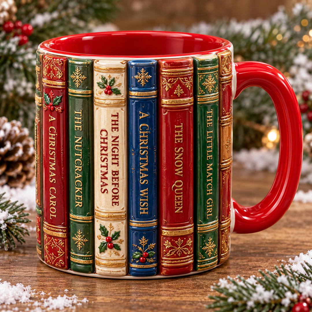 Holiday Storytime Christmas 3D Effect Printed Accent Mug NCU0HT305