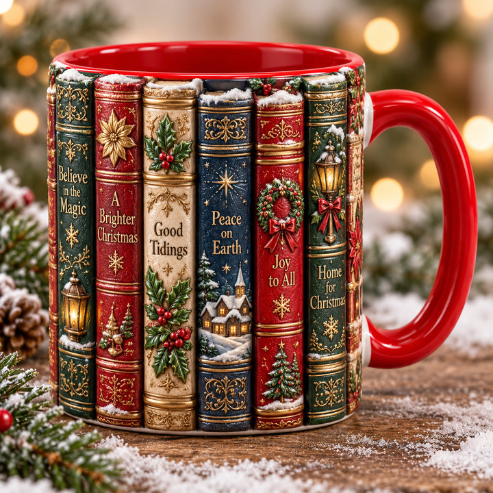 Hollybound Tales Christmas 3D Effect Printed Accent Mug NCU0HT303