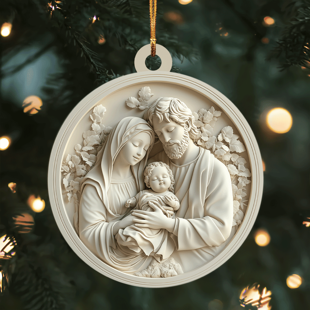 Holy Family Mica Ornament NCU0TL043