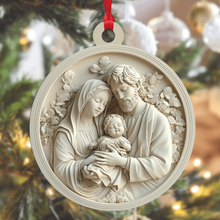 Holy Family Mica Ornament NCU0TL043