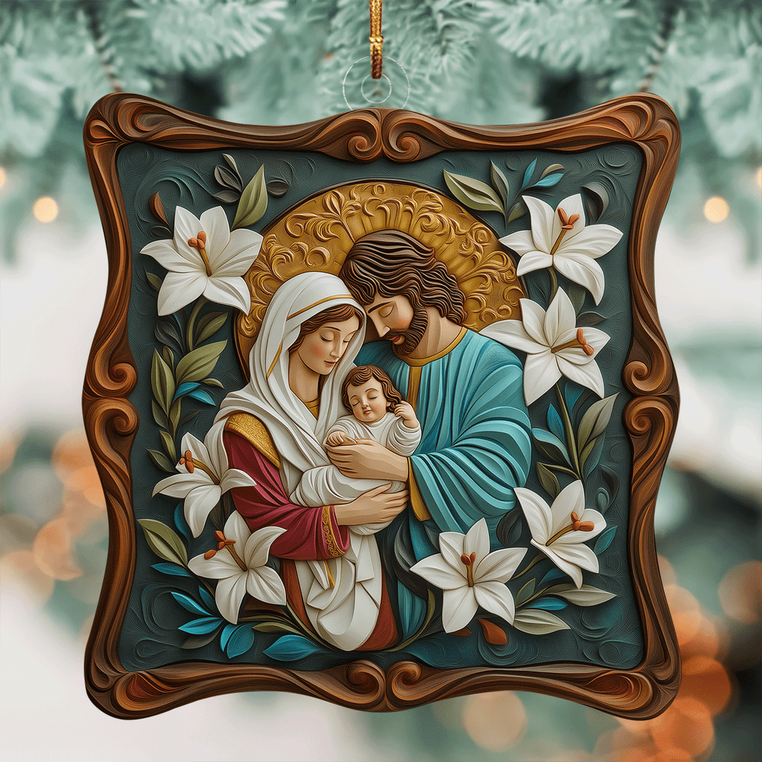 Holy Family Mica Ornament NCU0TL045