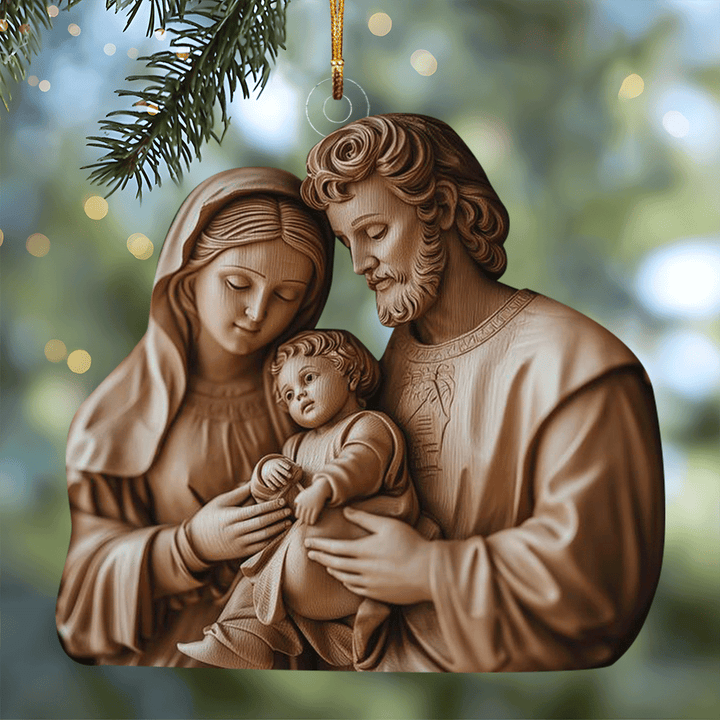 Holy Family Mica Ornament NCU0TL048