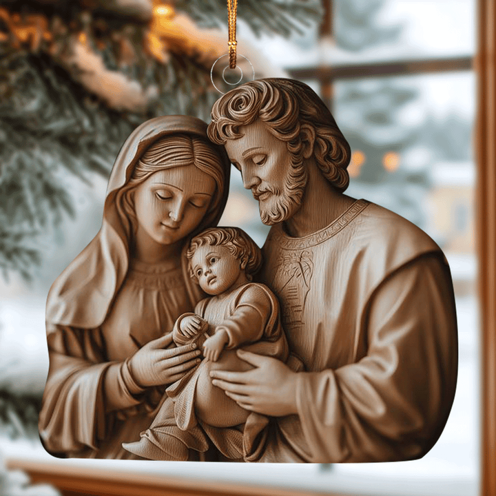 Holy Family Mica Ornament NCU0TL048