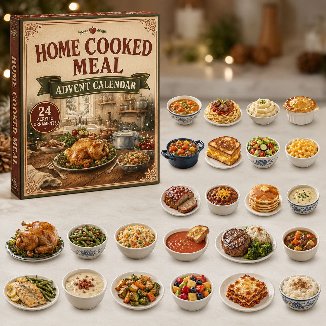 CHRISTMAS KICKOFF 40% OFF - Home Cooked Meal Advent Calendar 2026 - 24-Day Festive Countdown, Acrylic Charms Blind Box - Gift For Cooking Lovers
