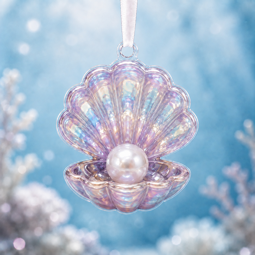 Iridescent Pearl Shell Mica Ornament NCU0HA017