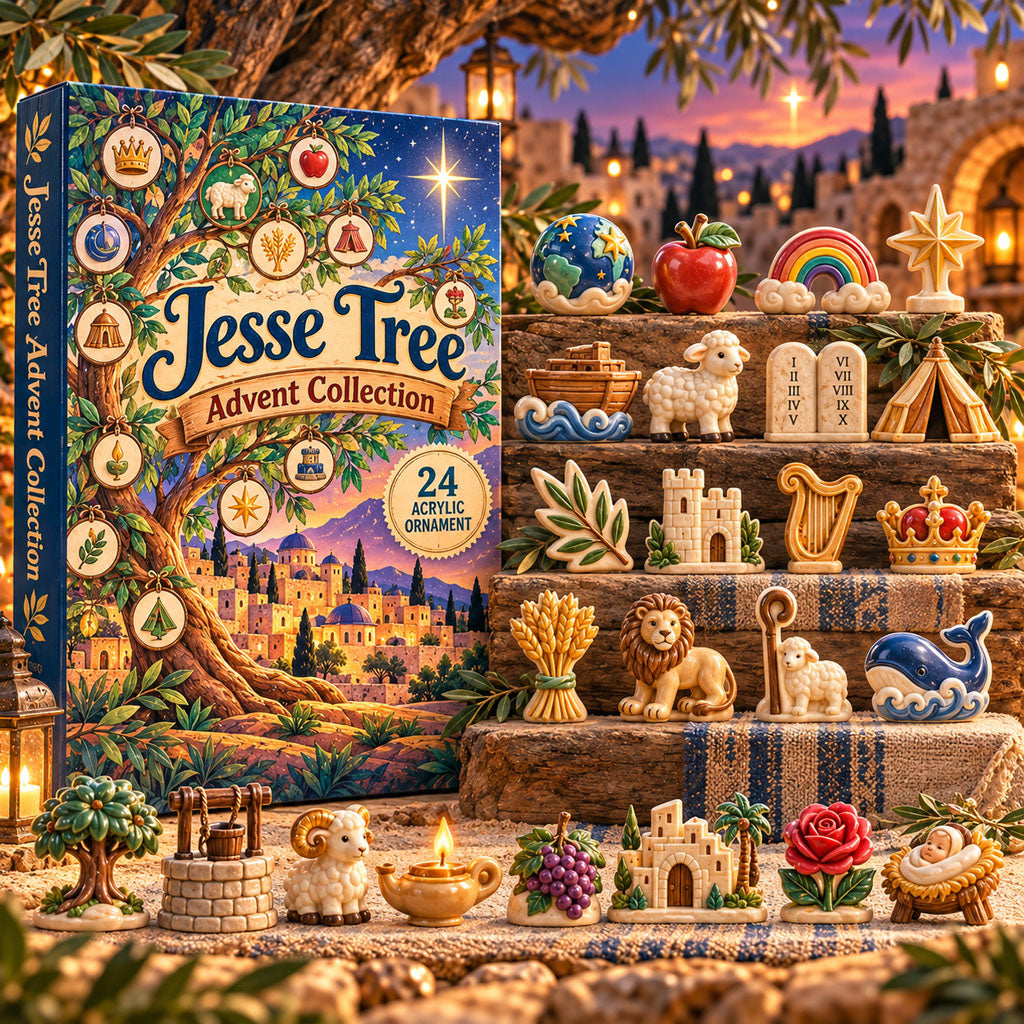 CHRISTMAS KICKOFF 40% OFF - Jesse Tree Collection Advent Calendar 2026 - 24-Day Festive Countdown, Acrylic Charms Blind Box - Gift For Family, Friends AC0HA554