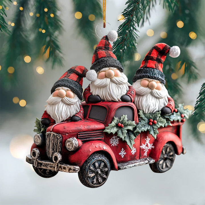 Jolly Gnome Charm - Mica Ornament NCU0PD223