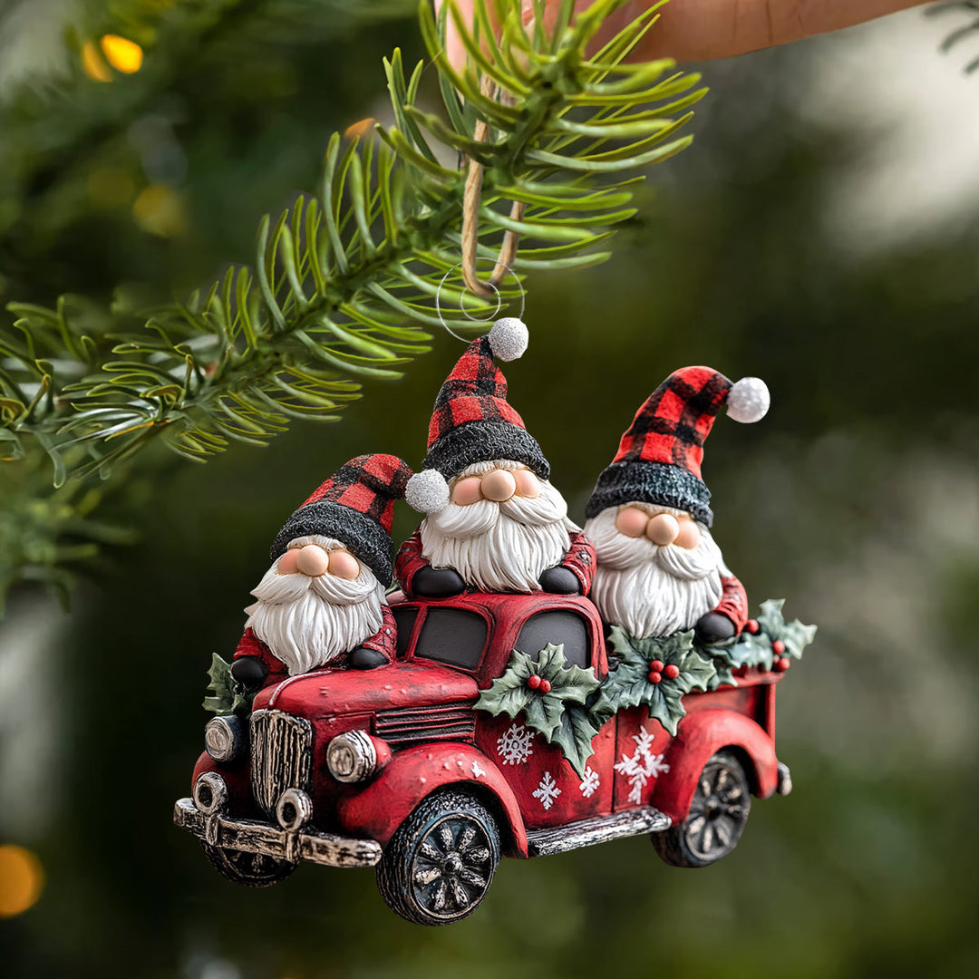 Jolly Gnome Charm - Mica Ornament NCU0PD223