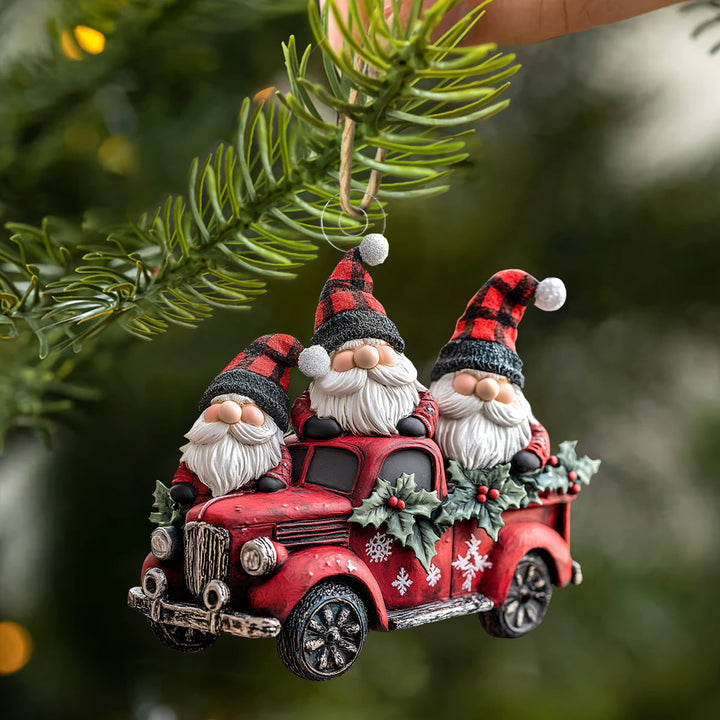 Jolly Gnome Charm - Mica Ornament NCU0PD223