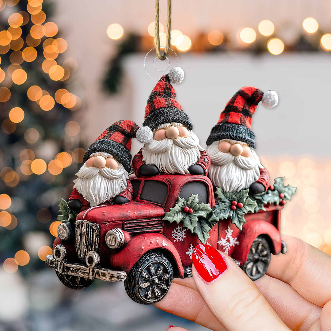 Jolly Gnome Charm - Mica Ornament NCU0PD223