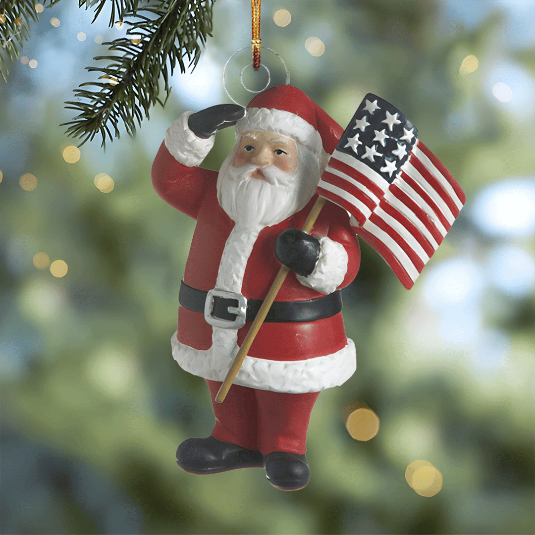 Jolly Old St Nick - Mica Ornament NCU0PD191