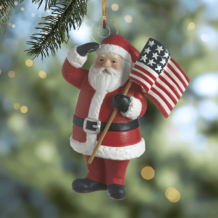 Jolly Old St Nick - Mica Ornament NCU0PD191