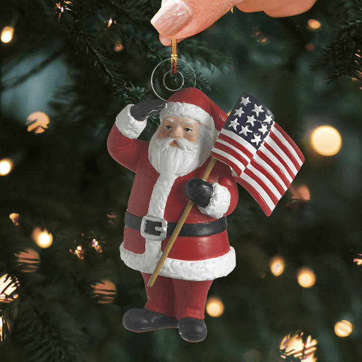 Jolly Old St Nick - Mica Ornament NCU0PD191