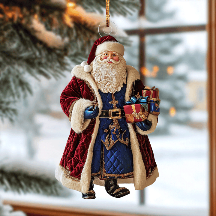 Jolly Santa Charm - Mica Ornament NCU0PD210