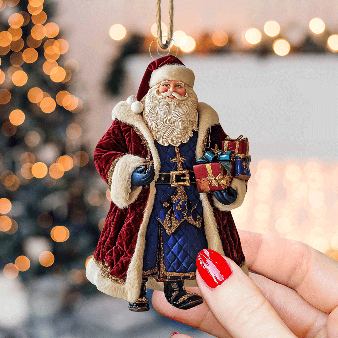 Jolly Santa Charm - Mica Ornament NCU0PD210