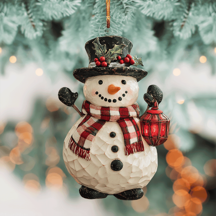 Jolly Snowman Delight - Mica Ornament NCU0PD219